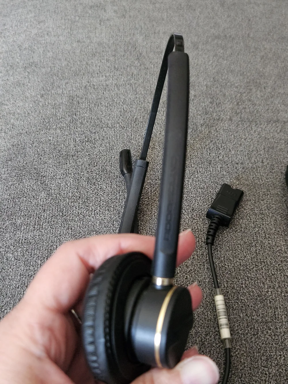 Addasound Crystal 2872 Binaural Stereo Headset Noise-Canceling Call Center